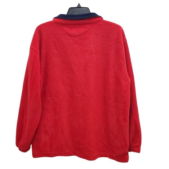 Lesa‎ Leia Clothing Men's Vintage Red & Navy Las Vegas Full Zip Fleece Sweater M - Picture 4 of 4